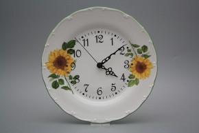 Plate clock Ofelia Sunflowers DZL