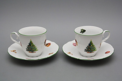 Coffee cup 0,18l and saucer Ofelia Christmas Tree ZL č.1