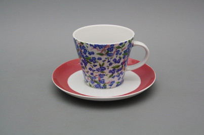 Cup high 0,2l with saucer Tom Forget-me-not DP č.1