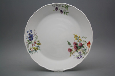 Flat round dish 30cm Rokoko Flowering meadow CBB č.1