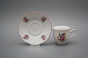 Cup high 0,135l with saucer Ofelia Bouquet with irisies RL č.2