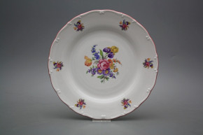 Flat plate 25cm Ofelia Bouquet with irisies FRL