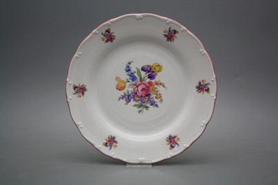 Flat plate 25cm Ofelia Bouquet with irisies FRL č.1