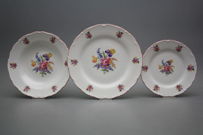 Plate set Ofelia Bouquet with irisies 12-piece FRL
