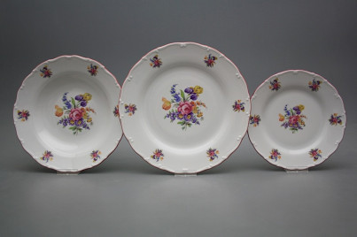 Plate set Ofelia Bouquet with irisies 12-piece FRL č.1