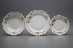 Plate set Ofelia Tea roses 12-piece CGL