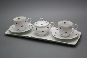Friendly coffee set with sugar bowl Ofelia Ladybirds 6-piece AZL