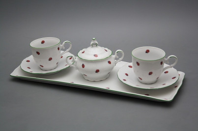 Friendly coffee set with sugar bowl Ofelia Ladybirds 6-piece AZL č.1