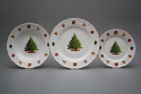 Plate set Ofelia Christmas Tree 12-piece JCL