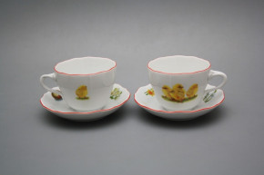 Cup high with saucer A2A1 Rokoko Easter CL