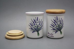 Box with wooden cover C - big Lavender FL