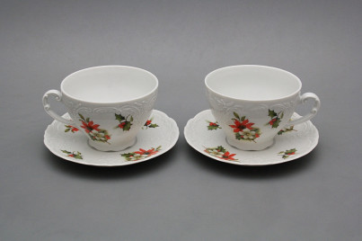 Tea cup 0,17l and saucer Opera Poinsettia BB č.1