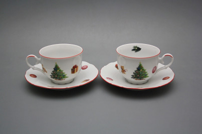 Tea cup 0,18l with saucer Ofelia Christmas Tree CL č.1