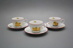 Tea cup 0,18l with saucer Ofelia Easter chicks CL