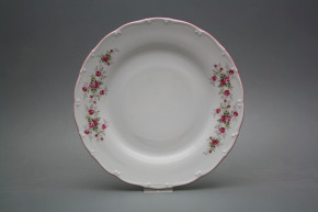 Flat plate 25cm Ofelia Pink roses DRL